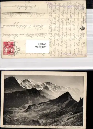 301153,Schynige Platte Gündlischwand Eiger Mönch u. Jungfrau Kt Bern