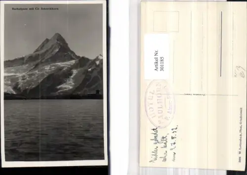 301185,Bachtalpsee m. Gr. Schreckhorn b. Grindelwald Kt Bern