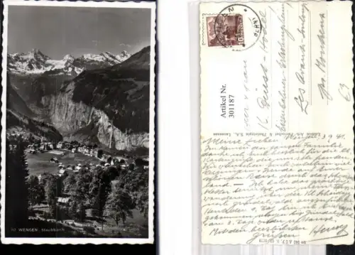 301187,Wengen Staubbach Wasserfall Kt Bern