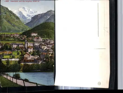 309435,Interlaken Totale m. Jungfrau Bergkulisse Kt Bern