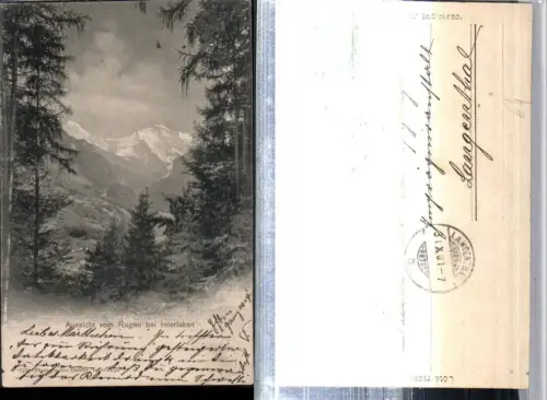 309438,Aussicht vom Rugen b. Interlaken Bergkulisse Kt Bern