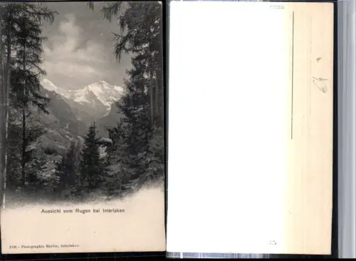 309439,Aussicht vom Rugen b. Interlaken Bergkulisse Kt Bern
