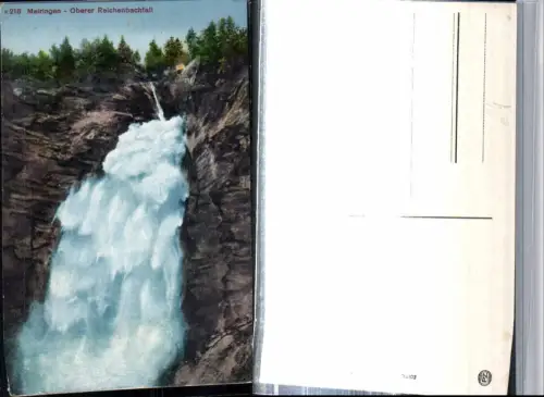 309443,Meiringen Oberer Reichenbachfall Wasserfall Kt Bern