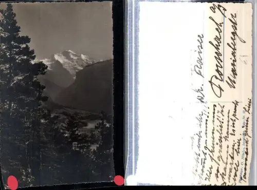 309451,Interlaken Jungfrau vom Rugen gesehen Bergkulisse Kt Bern