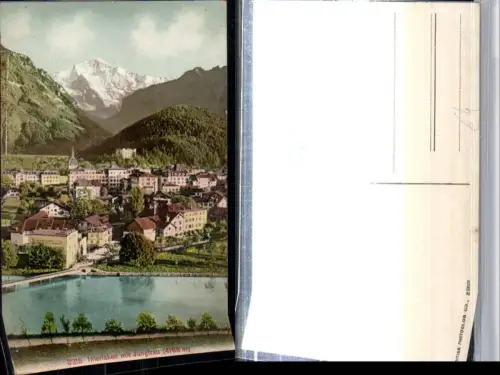 309462,Interlaken Teilansicht m. Jungfrau Bergkulisse Kt Bern