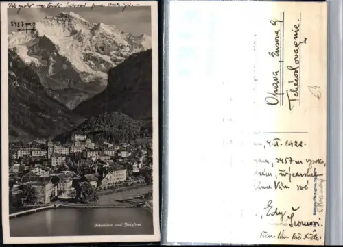 309466,Interlaken Totale m. Jungfrau Bergkulisse Kt Bern