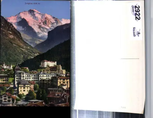 309479,Interlaken Teilansicht m. Jungfrau Bergkulisse Kt Bern