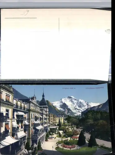 309504,Interlaken Höheweg Promenade m. Jungfrau Bergkulisse Kt Bern