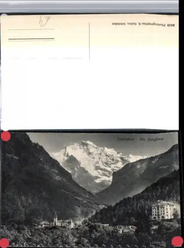 309505,Unterlaken Hotel m. Jungfrau Bergkulisse Kt Bern