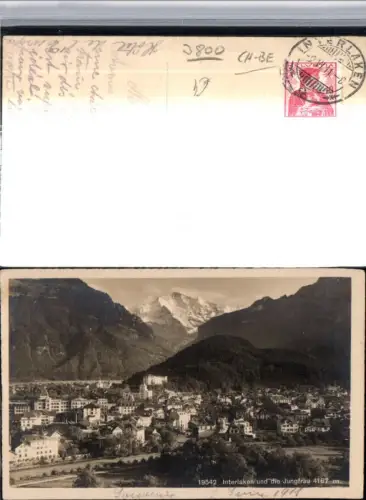 309509,Interlaken Totale m. Jungfrau Bergkulisse Kt Bern