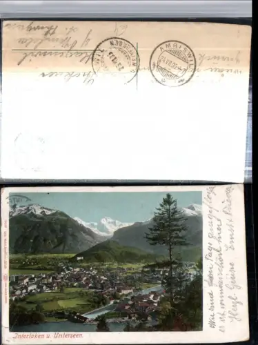 309512,Interlaken Unterseen Totale Bergkulisse Kt Bern