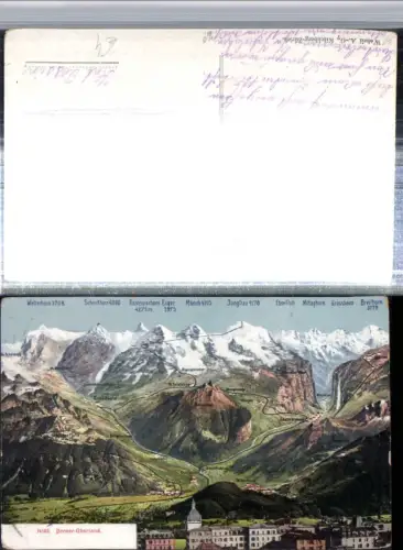 309515,Interlaken Teilansicht Lauterbrunnen Grindelwald Bergkulisse Kt Bern
