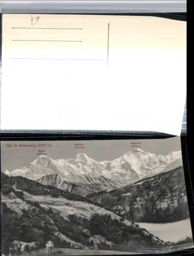 309525,St. Beatenberg Eiger Mönch Jungfrau Bergkulisse Kt Bern