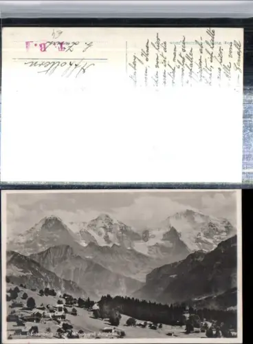 309541,Beatenberg m. Eiger Mönch u. Jungfrau Bergkulisse Kt Bern