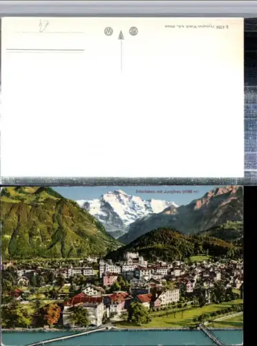 309558,Interlaken Totale m. Jungfrau Bergkulisse Kt Bern