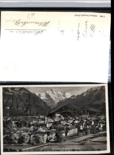 309570,Interlaken Totale m. Jungfrau Bergkulisse Kt Bern