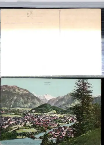 309588,Interlaken Totale m. Jungfrau Bergkulisse Kt Bern