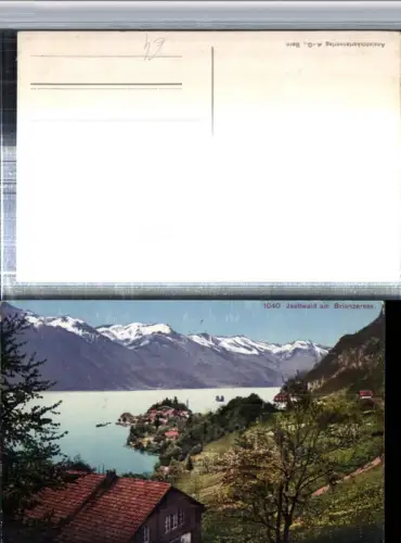 309593,Iseltwald am Brienzersee Totale Bergkulisse Kt Bern
