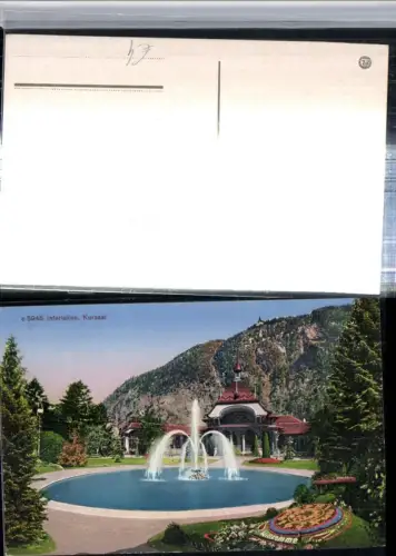 309604,Interlaken Kursaal Springbrunnen Blumenuhr Kt Bern