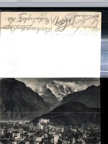 309612,Interlaken Totale m. Jungfrau Bergkulisse Kt Bern