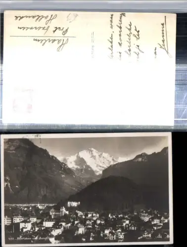 309613,Interlaken Totale m. Jungfrau Bergkulisse Kt Bern