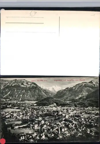309614,Interlaken Totale m. Jungfrau u. Mönch Bergkulisse Kt Bern