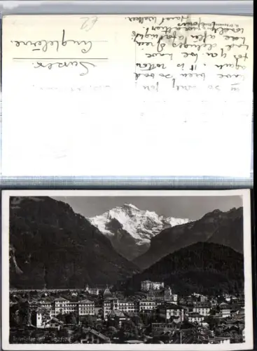 309618,Interlaken Totale m. Jungfrau Bergkulisse Kt Bern
