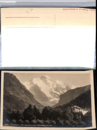 309629,Interlaken Hotel m. Jungfrau vom Höheweg Bergkulisse Kt Bern