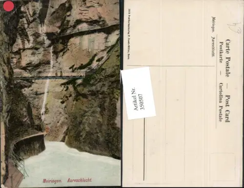 350507,Meiringen Aareschlucht Schlucht Kt Bern