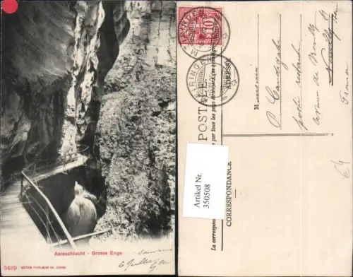 350508,Meiringen Aareschlucht Schlucht Große Enge Kt Bern