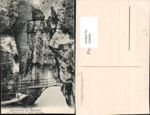 350509,Aareschlucht Schlucht b. Meiringen Kt Bern