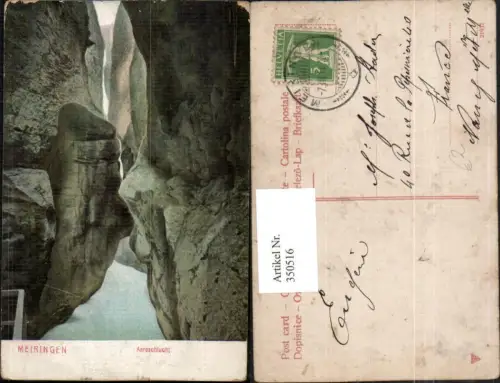 350516,Meiringen Aareschlucht Schlucht Kt Bern