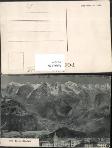 350525,Berner Oberland Wilderswyl Gsteig Bergkulisse Kt Bern