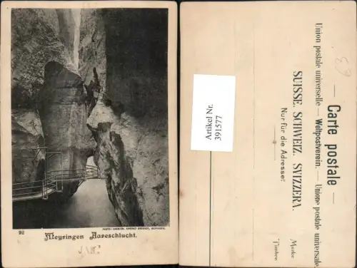 391577,Meyringen Meiringen Aareschlucht Schlucht Kt Bern