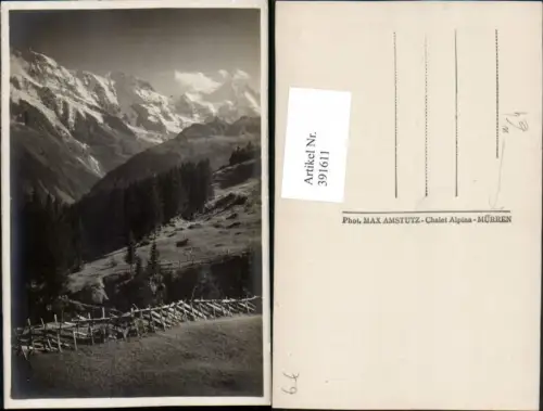 391611,Mürren Bergkulisse Kt Bern