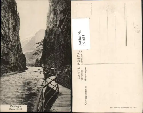 391613,Meyringen Meiringen Aareschlucht Fluss Kt Bern