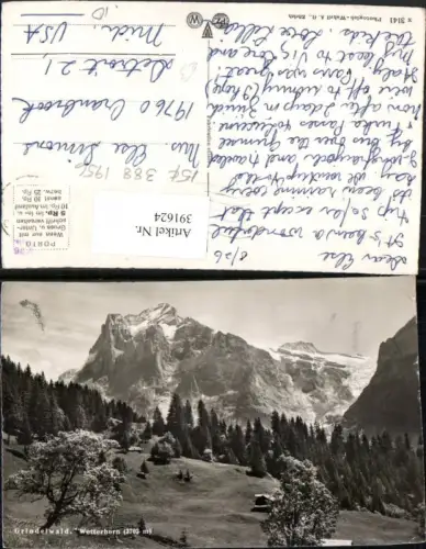 391624,Grindelwald Wetterhorn Bergkulisse Kt Bern