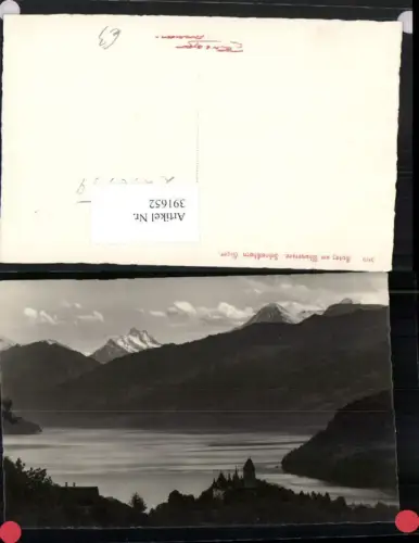 391652,Spiez am Thunersee See m. Schreckhorn Eiger Bergkulisse Kt Bern