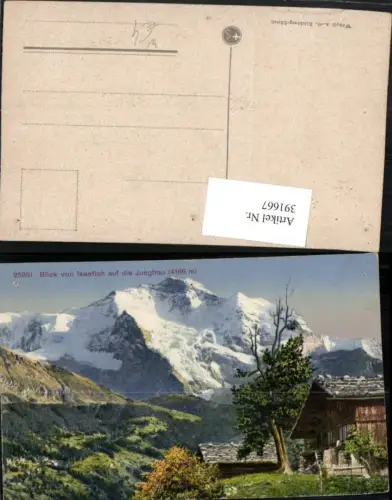 391667,Blick von Isenfluh auf Jungfrau b. Interlaken Bergkulisse Kt Bern