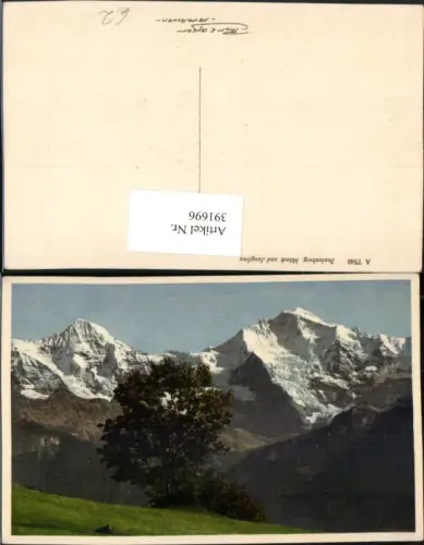 391696,Beatenberg Mönch und Jungfrau Bergkulisse Kt Bern