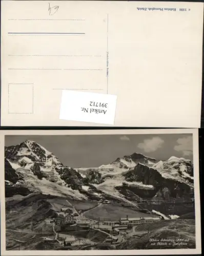 391712,Kleine Scheidegg m. Mönch u. Jungfrau Bergkulisse Kt Bern