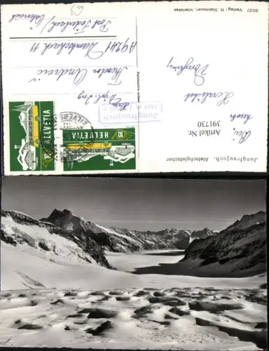 391730,Jungfraujoch Aletschgletscher Gletscher Bergkulisse Kt Bern