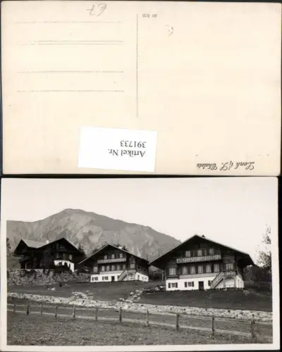 391733,Lenk Chalets Häuser Bergkulisse Kt Bern