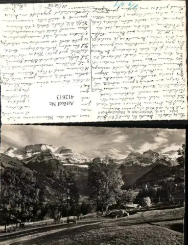 412613,Lenk Wildstrubel u. Gletscherhorn Bergkulisse Kt Bern