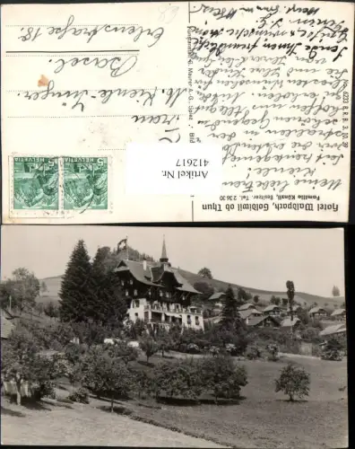 412617,Goldiwil ob Thun Hotel Waldpark Familie Künzli Kt Bern