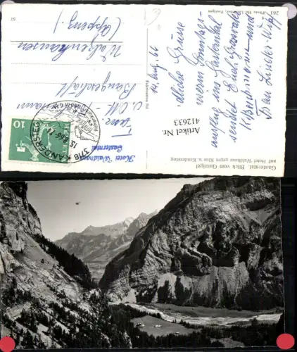 412633,Gasterntal Blick vom Gurnigel Bergkulisse Kt Bern