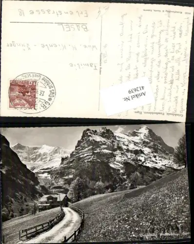412639,Grindelwald Fiescherhörner Eiger Bergkulisse Kt Bern