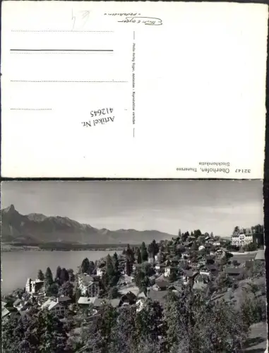 412645,Oberhofen am Thunersee Teilansicht m. Stockhornkette Kt Bern