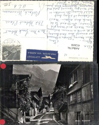 412650,Brienz Dorfstraße Straßenansicht Kt Bern