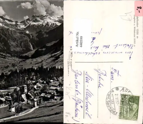 440599,Adelboden Totale m. Steghorn Bergkulisse Kt Bern